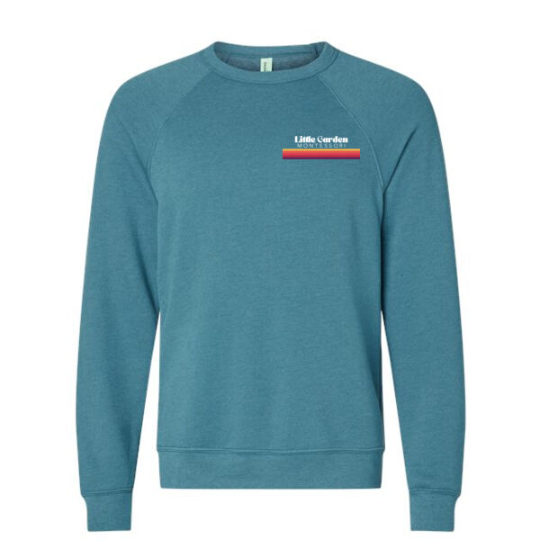 BELLA + CANVAS - Sponge Fleece Raglan Crewneck Sweatshirt - Embroidered Logo Thumbnail