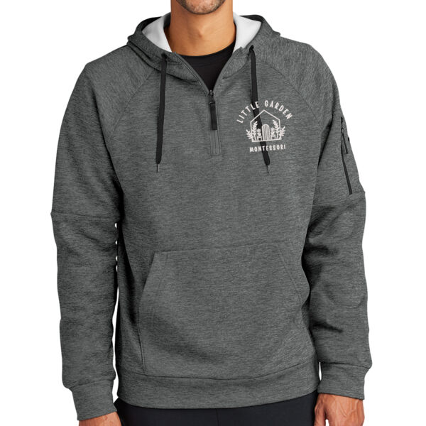 Nike Therma-FIT Pocket 1/4-Zip Fleece Hoodie - Embroidered Logo Thumbnail