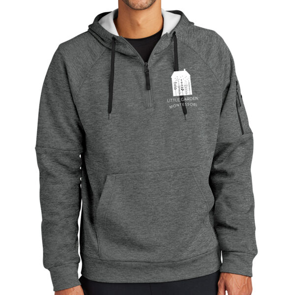 Nike Therma-FIT Pocket 1/4-Zip Fleece Hoodie - Embroidered Logo Thumbnail