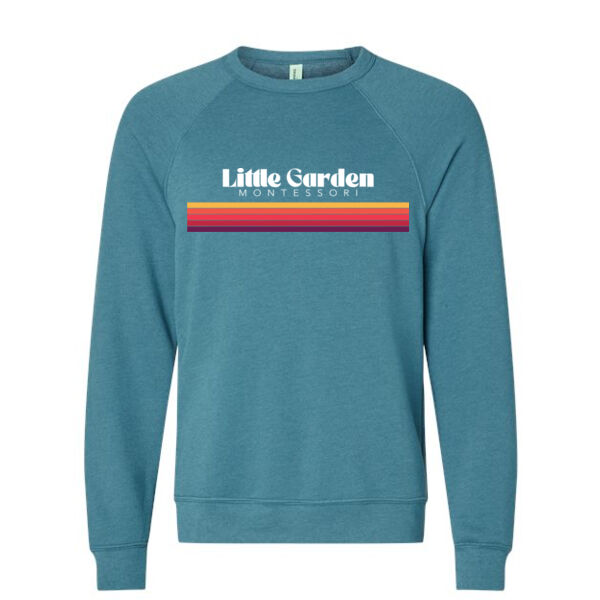 BELLA + CANVAS - Sponge Fleece Raglan Crewneck Sweatshirt - Printed Logo Thumbnail