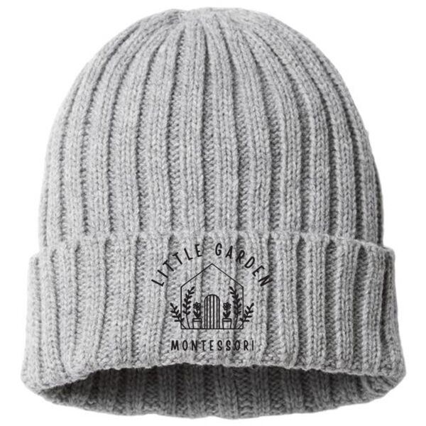 Atlantis Headwear - Sustainable Cable Knit Cuffed Beanie - Embroidered Logo Thumbnail