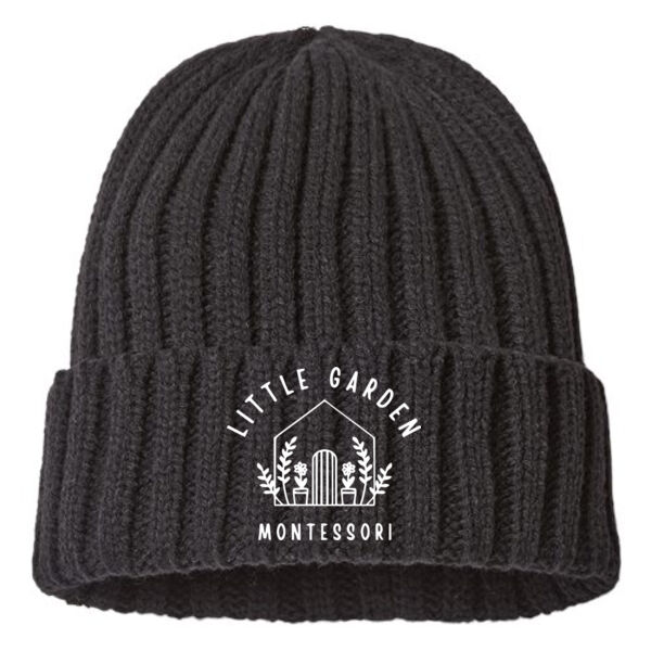 Atlantis Headwear - Sustainable Cable Knit Cuffed Beanie - Embroidered Logo Thumbnail
